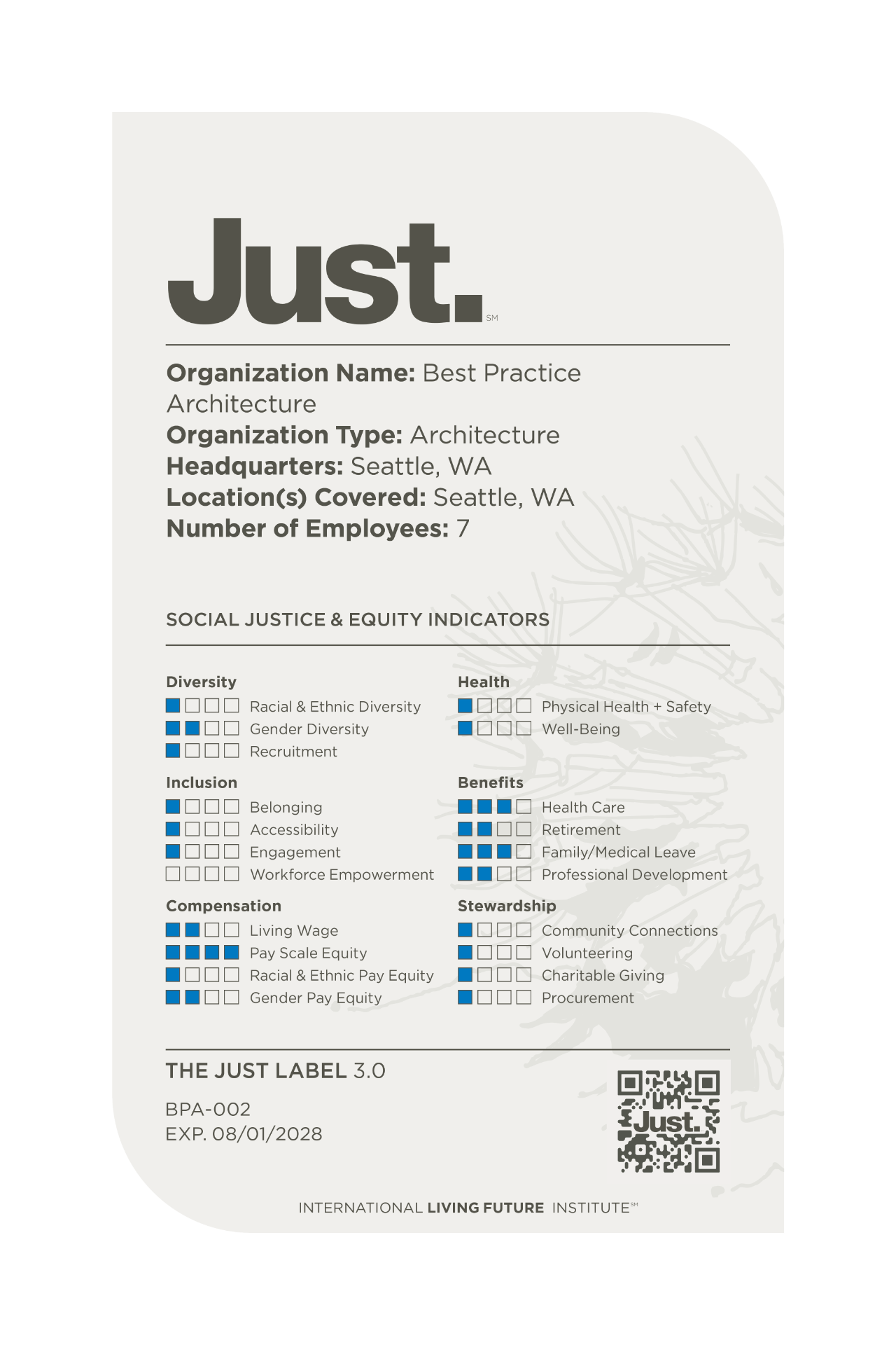 JUST 3.0 Label - Best Practice Architecture